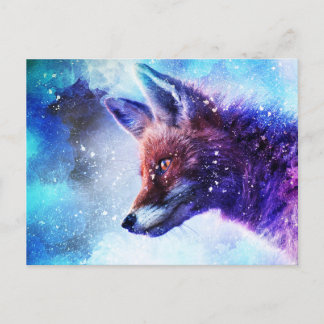Magical Fox Spirit Animal Briefkaart