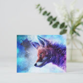 Magical Fox Spirit Animal Briefkaart (Staand voorkant)