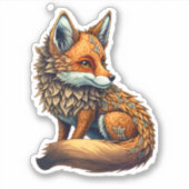 Magical Fox Sticker (Voorkant)