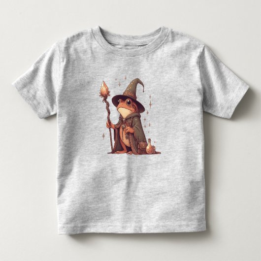 Magical Frog Wizard Kinder Shirts (Voorkant)