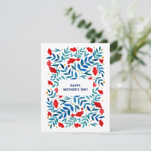 Magical Garden Moederdag Kaart (Staand voorkant)