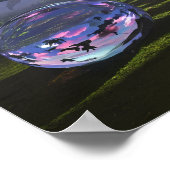 Magical Garden of Giant Luminous Flowers Poster (Hoek)