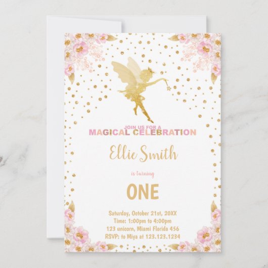 Magical Garden Party Kaart voor meisjes (Voorkant)