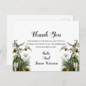 Magical Garden Wedding Bedankt Briefkaart (Voorkant / Achterkant)