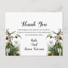 Magical Garden Wedding Bedankt Briefkaart