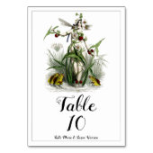 Magical Garden Wedding Burgundy Green Kaart (Achterkant)