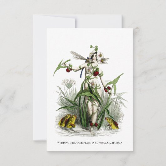 Magical Garden Wedding Save The Date (Achterkant)