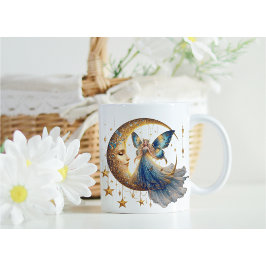 Magical Gift for Her - Fairy & Moon Coffee Cup Koffiemok