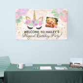 Magical Girls Photo Unicorn Birthday Party Spandoek (Beurs)