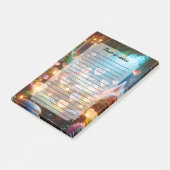 Magical Glowing Flowers Heart Garden  Post-it® Notes (Schuin)