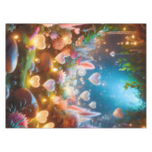 Magical Glowing Flowers Heart Garden  Tafelkleed (Voorkant (Horizontaal))