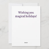 Magical Gnome Holiday Greeting Kaart (Achterkant)