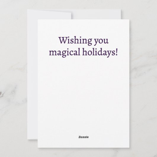 Magical Gnome Holiday Greeting Kaart (Achterkant)