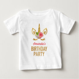 Magical Gold Glitter Unicorn Face Birthday Party
