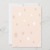 Magical Gold Glitter Unicorn, sterren Birthday Kaart (Achterkant)