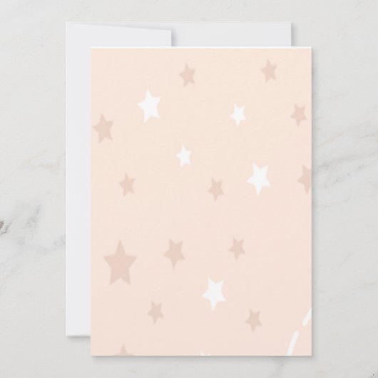 Magical Gold Glitter Unicorn, sterren Birthday Kaart (Achterkant)