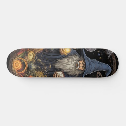 Magical Gothic Wizard Persoonlijk Skateboard (Horizontaal)