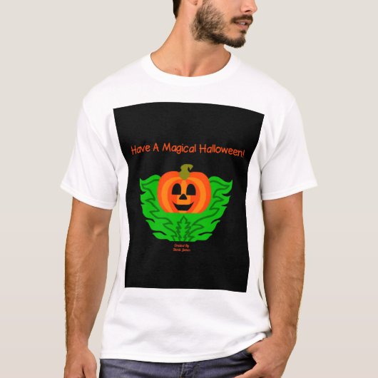 Magical Halloween Mannen White Shirt (Voorkant)