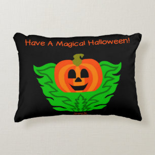 Magical Halloween Pumpkin Accent Pillow Kussen