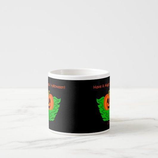Magical Halloween Pumpkin Espresso Mok (Voorkant)