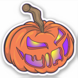 Magical Halloween Pumpkin Sticker