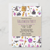Magical Halloween Waterverf Whimsical Party Kaart (Voorkant)