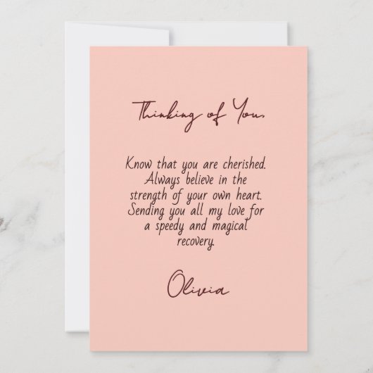 Magical Hands Heart Get Well Soon Healing Card Feestdagenkaart (Achterkant)