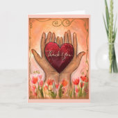 Magical Hands holding Heart thank you card Kaart (Voorkant)