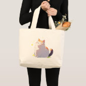 Magical Happy Plump Cat Tote Bag (Voorkant (product))