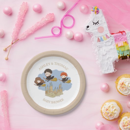Magical Harry Potter and Hogwarts Baby Shower Papieren Bordje (Feest)