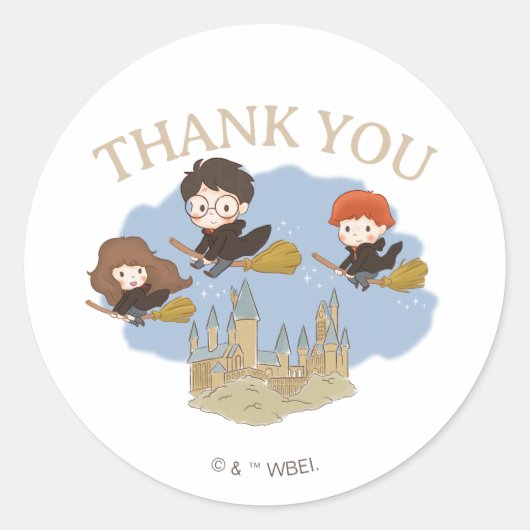 Magical Harry Potter and Hogwarts Baby Shower Ronde Sticker (Voorkant)
