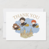 Magical Harry Potter and Hogwarts Thank You Bedankkaart (Voorkant)