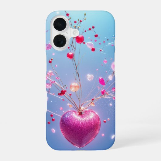 Magical Heart - Sparkling Love Tree Phone Case iPhone 16 Hoesje (Achterkant)