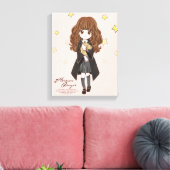 Magical Hermione Granger Waterverf Canvas Afdruk (Insitu (Woonkamer))