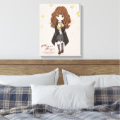 Magical Hermione Granger Waterverf Canvas Afdruk (Insitu (Slaapkamer))