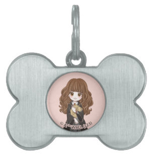 Magical Hermione Granger Waterverf Huisdieren Naamplaatje