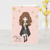 Magical Hermione Granger Waterverf Kaart (Gele Bloem)