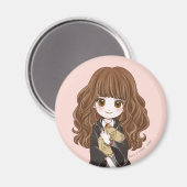 Magical Hermione Granger Waterverf Magneet (Voorkant / Achterkant)