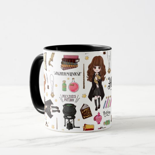 Magical Hermione Granger Waterverf Mok (Voorkant links)