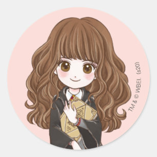 Magical Hermione Granger Waterverf Ronde Sticker