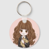 Magical Hermione Granger Waterverf Sleutelhanger (Voorkant)