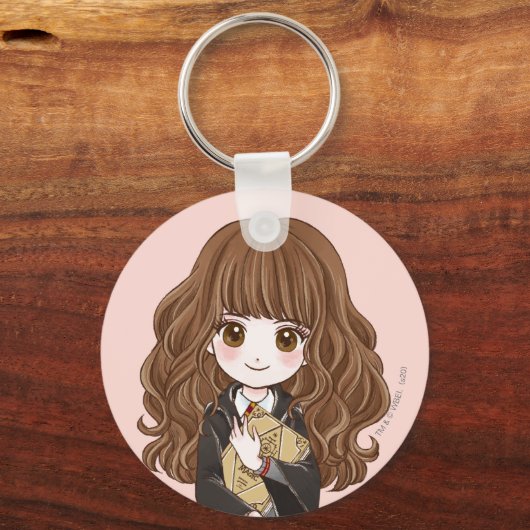 Magical Hermione Granger Waterverf Sleutelhanger (Voorkant)