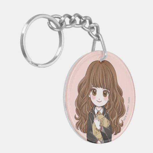 Magical Hermione Granger Waterverf Sleutelhanger (Voorkant Links)