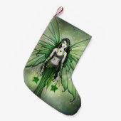 Magical Holiday Fairy Christmas Stocking Kleine Kerstsok (Voorkant (Hangend))