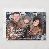 Magical Holiday Season Photo Flat Holiday Card Feestdagenkaart (Voorkant)