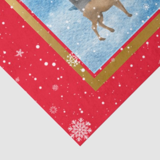 Magical Holiday Winter Landscape Customize Tissuepapier (Detail)