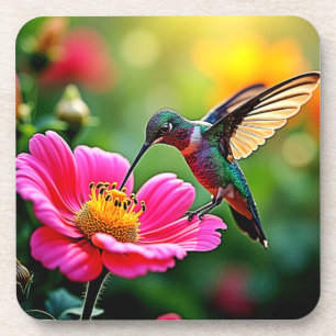 Magical Hummingbird Moments Design Bier Onderzetter