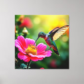 Magical Hummingbird Moments Design Canvas Afdruk (Voorkant)