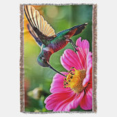 Magical Hummingbird Moments Design Deken (Voorkant Verticaal)