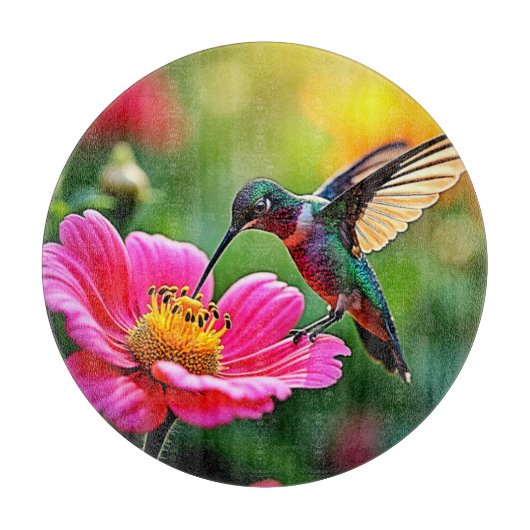 Magical Hummingbird Moments Design Snijplank (Voorkant)